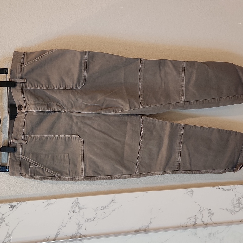 Vince Military Rolled Trousers In Slate